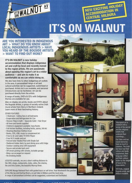 It'S On Walnut Villa Милдура Стая снимка